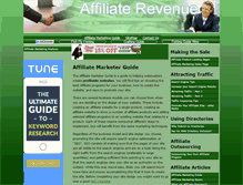 Tablet Screenshot of affiliatemarketerguide.com